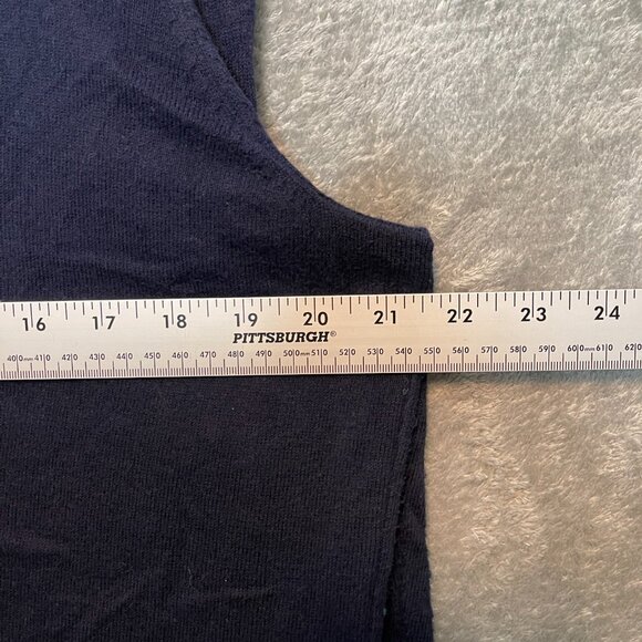 Talbots Women Colorful Clip Dot 3/4 Sleeve Lightweight Cardigan Sweater 1X Navy - Picture 6 of 9